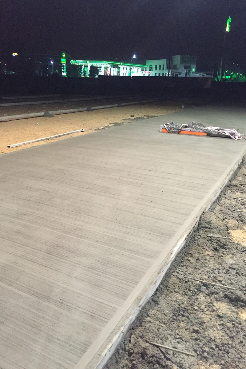 Bitmiş endüstriyel beton zemin